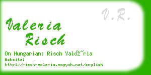 valeria risch business card